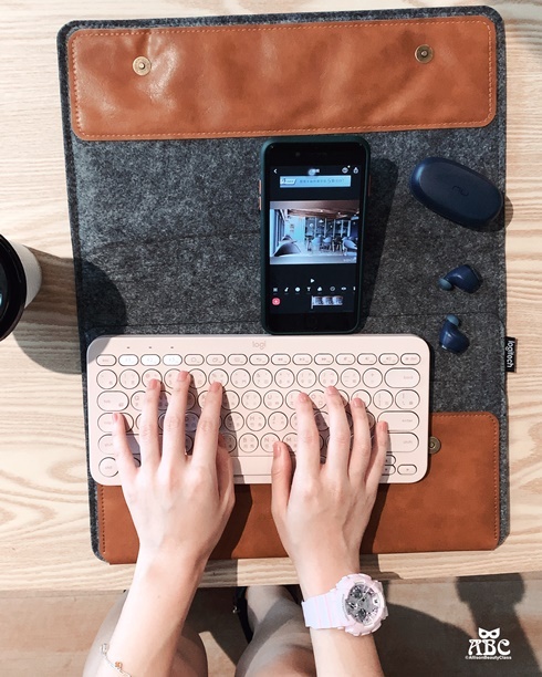 3C|Logitech羅技K380多工藍牙鍵盤玫瑰粉開箱，行動辦公的最佳戰友！