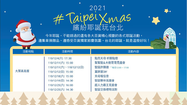 【懶人包】2021繽紛耶誕玩台北29家百貨齊放閃！限量熊讚包如何領、怎麼換，五大QA一次看