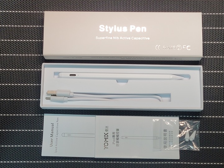 【平板配件】「YOMIX優迷Apple iPad專用防掌觸磁力吸附觸控筆」/觸控感應開關/即開即用/可替換筆頭/傾斜感壓/磁性吸附/10hr電量續航