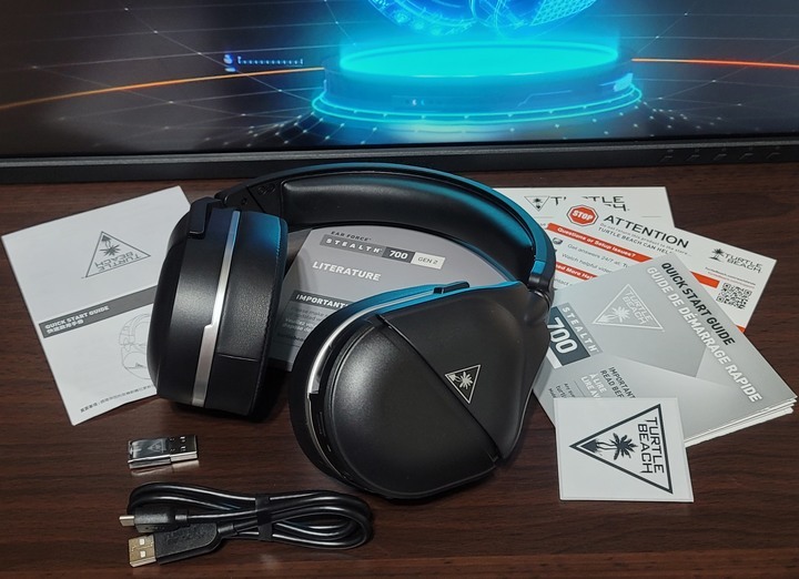 【3C耳機】Turtle Beach Stealth 700 Gen 2無線耳罩電競耳機/無線暢玩/舒適設計/長效續航/聽音辨位/遊戲音感精彩呈現