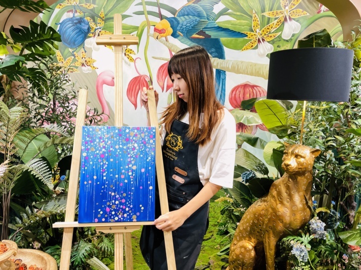 【莎夏畫室Sasha's Wonderland】壓克力畫│零基礎畫室│迷你班教學│台北最美畫室