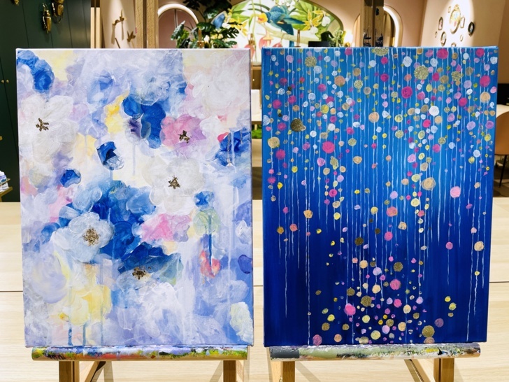 【莎夏畫室Sasha's Wonderland】壓克力畫│零基礎畫室│迷你班教學│台北最美畫室