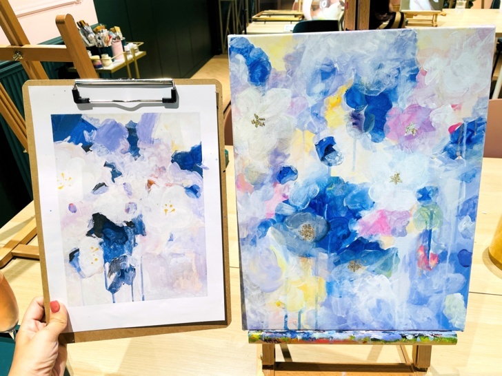 【莎夏畫室Sasha's Wonderland】壓克力畫│零基礎畫室│迷你班教學│台北最美畫室