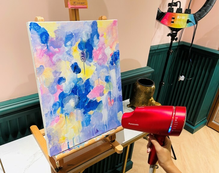 【莎夏畫室Sasha's Wonderland】壓克力畫│零基礎畫室│迷你班教學│台北最美畫室