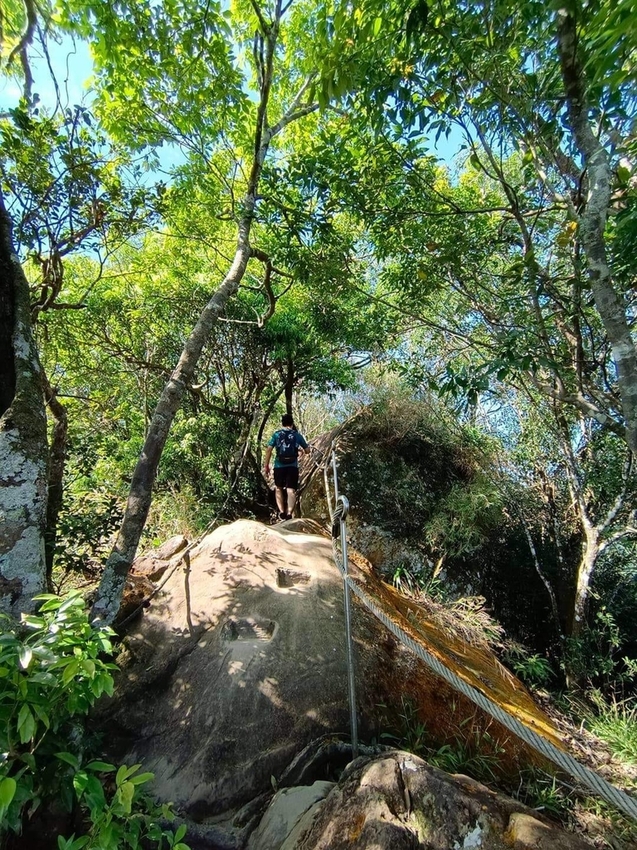 【新北.三峽】五寮尖北部三大岩場之一。克服懼高症最佳挑戰。30公尺峭壁沿路不斷拉繩攀爬+超美稜線