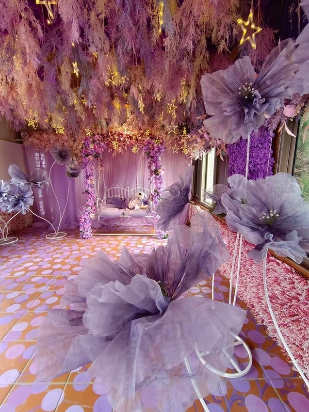 【苗栗.西湖】噢哈娜咖啡屋。夢幻紫色國度紫藤花道+飛天紫傘閨密寫真最佳拍攝地點