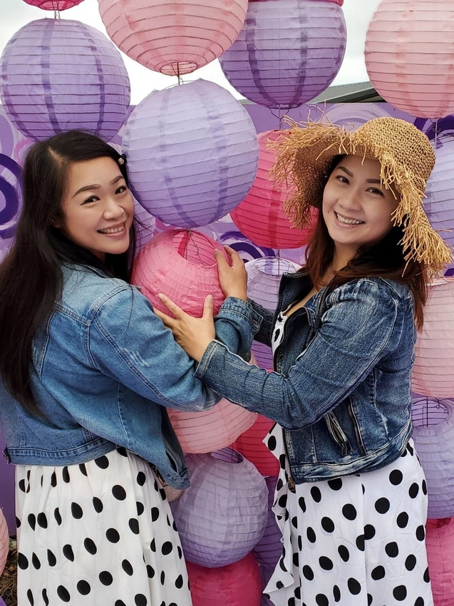 【苗栗.西湖】噢哈娜咖啡屋。夢幻紫色國度紫藤花道+飛天紫傘閨密寫真最佳拍攝地點