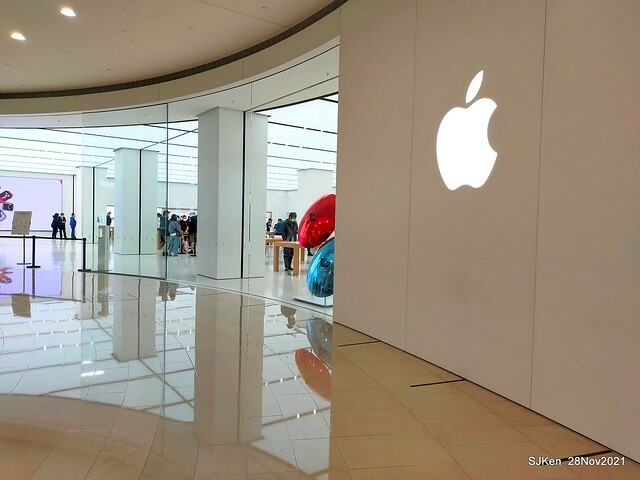Christmas street & inside decoration of Taipei 101 department store, Taipei, Taiwan, SJKen, Nov 28, 2021.