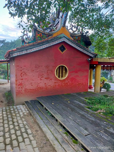Larix pine garden plaza at Nangang, Taipei, Taiwan, SJKen, Dec 10, 2021.