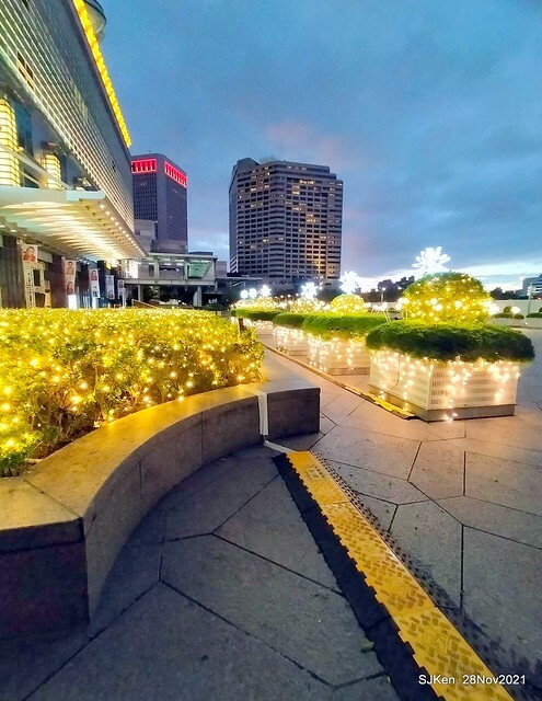 Christmas street & inside decoration of Taipei 101 department store, Taipei, Taiwan, SJKen, Nov 28, 2021.