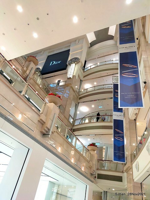 Christmas street & inside decoration of Taipei 101 department store, Taipei, Taiwan, SJKen, Nov 28, 2021.