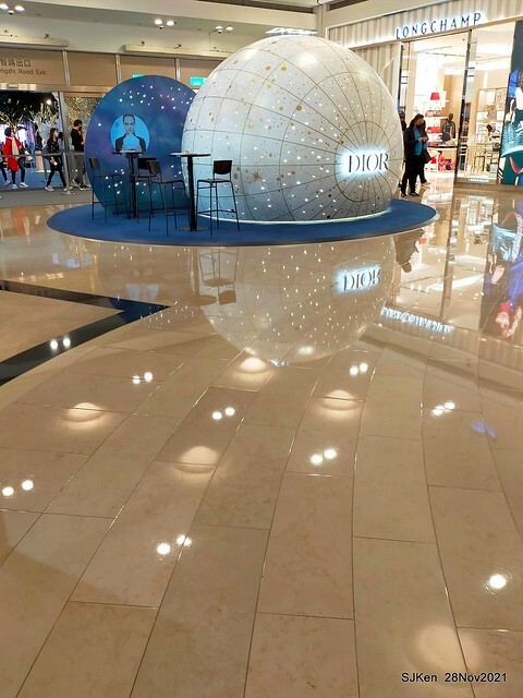 Christmas street & inside decoration of Taipei 101 department store, Taipei, Taiwan, SJKen, Nov 28, 2021.