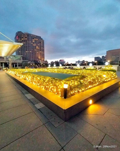Christmas street & inside decoration of Taipei 101 department store, Taipei, Taiwan, SJKen, Nov 28, 2021.