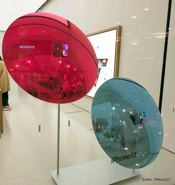 Christmas street & inside decoration of Taipei 101 department store, Taipei, Taiwan, SJKen, Nov 28, 2021.