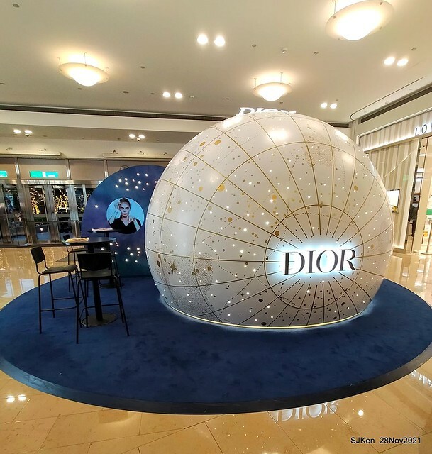 Christmas street & inside decoration of Taipei 101 department store, Taipei, Taiwan, SJKen, Nov 28, 2021.