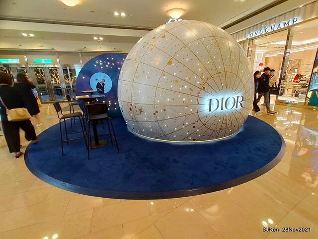 Christmas street & inside decoration of Taipei 101 department store, Taipei, Taiwan, SJKen, Nov 28, 2021.