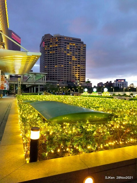 Christmas street & inside decoration of Taipei 101 department store, Taipei, Taiwan, SJKen, Nov 28, 2021.