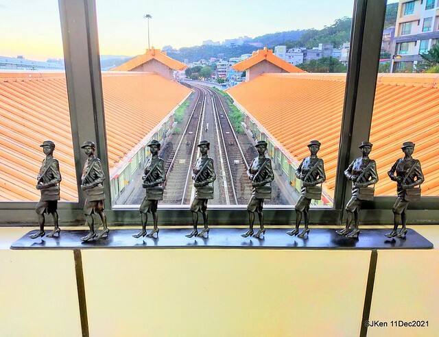 Larix pine trail nearby Fuxinggang metro station, Taipei, Taiwan, SJKen, Dec 11, 2021.