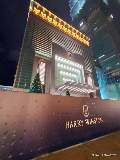 Christmas street & inside decoration of Taipei 101 department store, Taipei, Taiwan, SJKen, Nov 28, 2021.