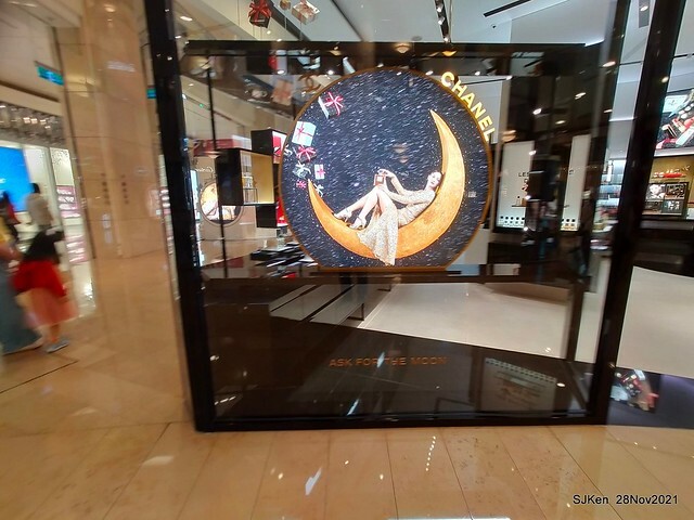 Christmas street & inside decoration of Taipei 101 department store, Taipei, Taiwan, SJKen, Nov 28, 2021.