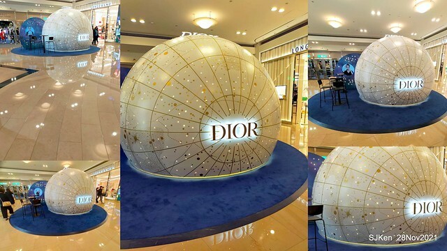 Christmas street & inside decoration of Taipei 101 department store, Taipei, Taiwan, SJKen, Nov 28, 2021.