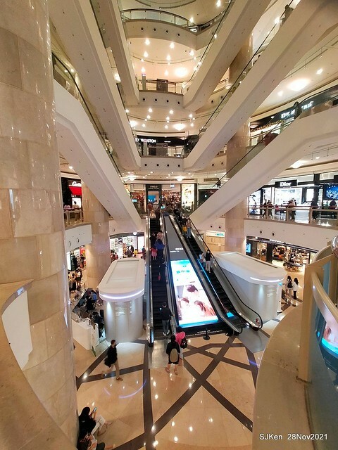 Christmas street & inside decoration of Taipei 101 department store, Taipei, Taiwan, SJKen, Nov 28, 2021.