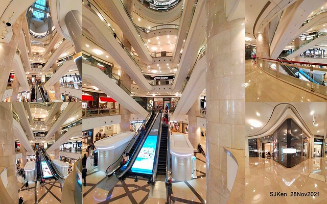 Christmas street & inside decoration of Taipei 101 department store, Taipei, Taiwan, SJKen, Nov 28, 2021.