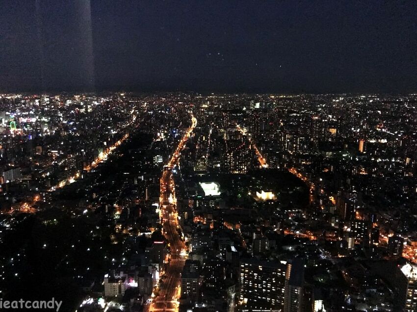 阿倍野HARUKAS 300展望台│大阪必去景點,一入門就令人屏息觀看的高空夜景! - 愛伊特candy的分享樂園