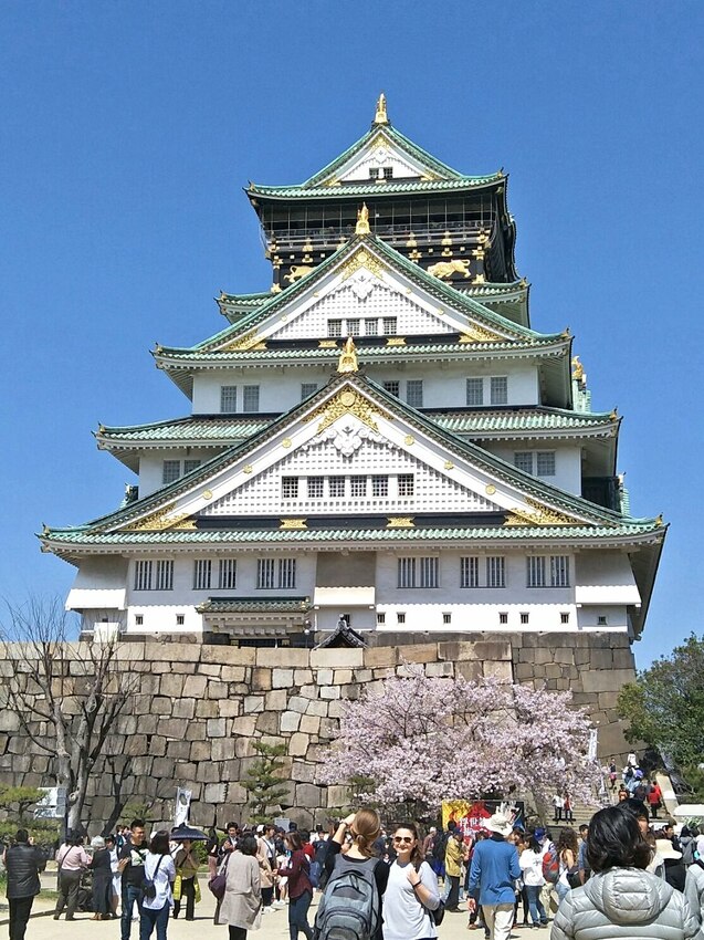 2018大阪城公園│第一次自由行就遇到滿開櫻花,徜徉在浪漫粉紅雨中~ - 愛伊特candy的分享樂園