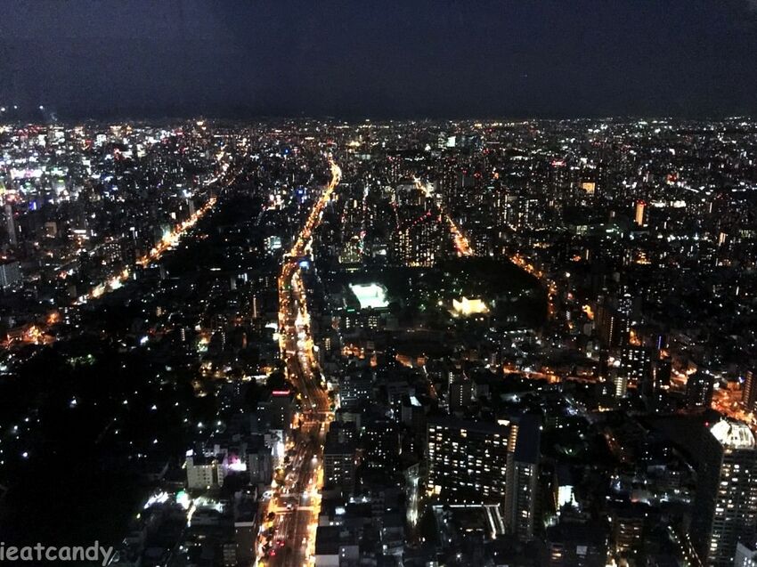 阿倍野HARUKAS 300展望台│大阪必去景點,一入門就令人屏息觀看的高空夜景! - 愛伊特candy的分享樂園