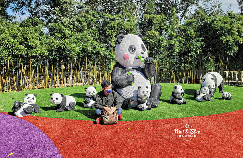 2022南投竹山燈會 | 竹山一日遊，下坪吊橋花海、菸葉館、竹山文化園區、天梯、大鞍竹海隧道 @Nini and Blue  玩樂食記