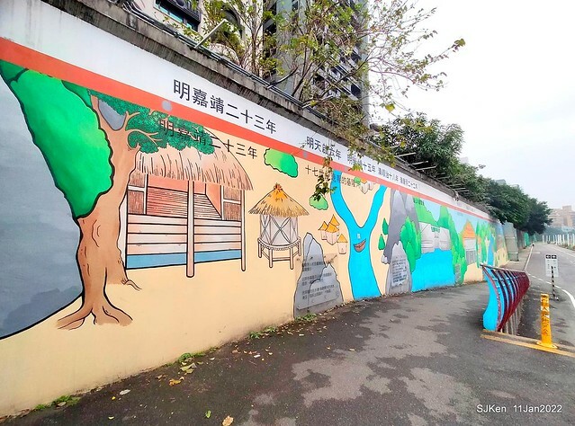 成美左岸河濱公園花海(Flower blossoms of Cheng-Me riverbank garden), Taipei, Taiwan, SJKen, Jan 11, 2022.