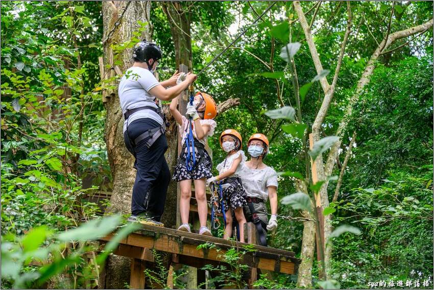 野猴子探險森林 | 樹冠層間刺激的高空滑索