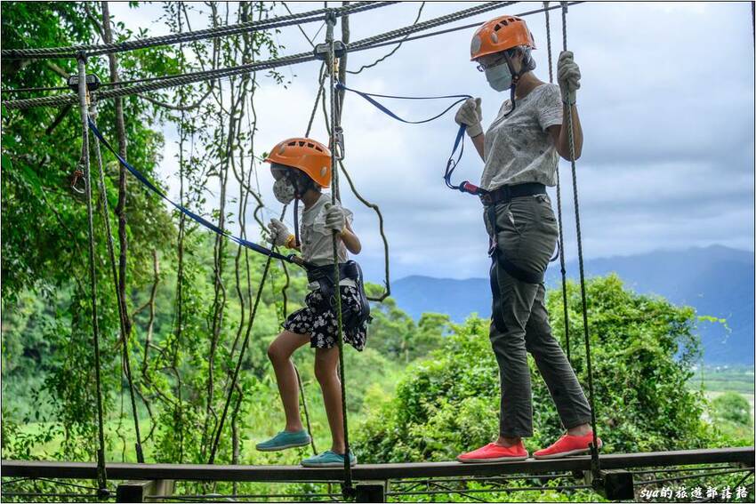 野猴子探險森林 | 樹冠層間刺激的高空滑索