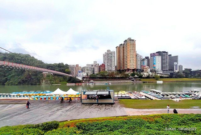 「新店碧潭風景區鬱金香花海」(Tulid blossoms at Pi lake), Hsinpei city, North Taiwan, SJKen, Feb 14, 2022.