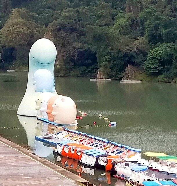 「新店碧潭風景區鬱金香花海」(Tulid blossoms at Pi lake), Hsinpei city, North Taiwan, SJKen, Feb 14, 2022.