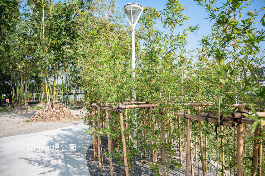 |特色公園|岡山河堤公園遊戲場,全新開放!以竹子為主題特色公園,星空土丘溜滑梯、圓環溜索區讓你當小泰山 - Hallo!I'm 婷兒