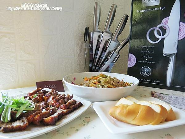 廚房刀具推薦【義大利CUOCO】420 薩丁尼亞不鏽鋼刀具6件組 4刀1剪好收納 輕鬆整理食材 質感嚴選