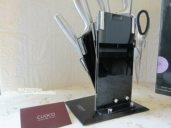 廚房刀具推薦【義大利CUOCO】420 薩丁尼亞不鏽鋼刀具6件組 4刀1剪好收納 輕鬆整理食材 質感嚴選