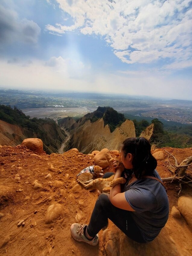 190025.jpg - 【苗栗.三義】帶著貓咪去旅行超壯觀火燄山。大峽谷來回約4.5小時