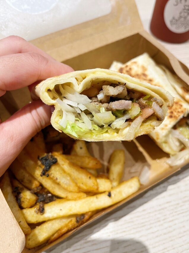 J老爹行走的伙房｜台北西湖捷運、洲子街美食｜墨西哥捲餅餐車、內湖午餐CP值高、免費飲料