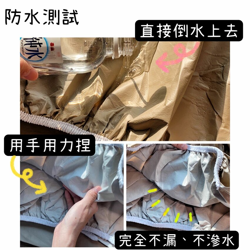 TENNLIFE潔護套｜革命性科技透氣薄膜｜透氣排濕、防水、防塵蟎｜市售唯一免機洗潔護套｜一擦即淨｜不用怕滲尿到床墊啦！