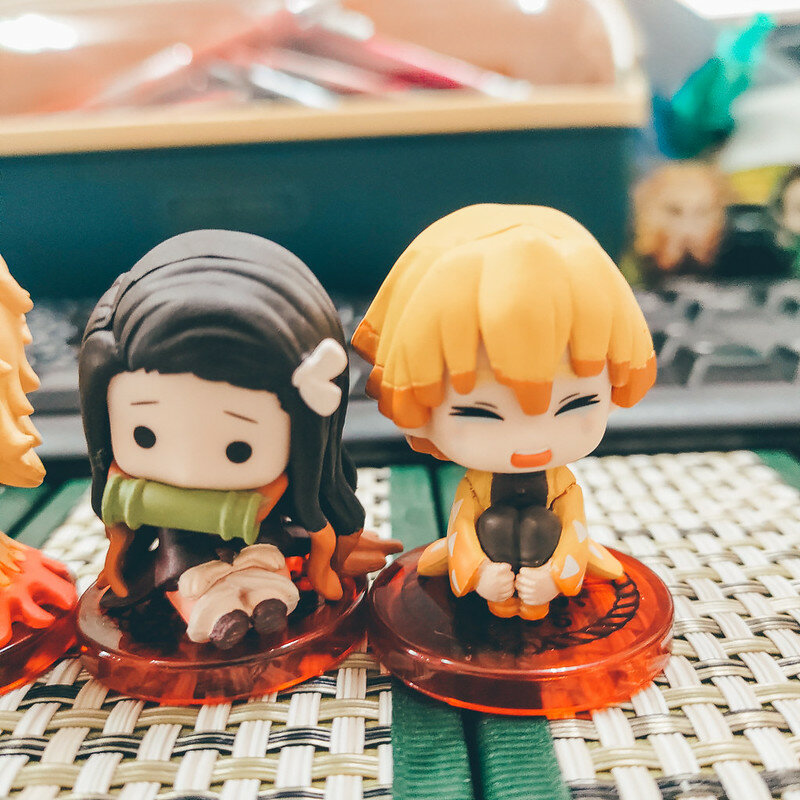 動漫周邊收藏．p-bandai 鬼滅之刃 すわらせ隊．坐姿公仔．無限列車特別篇套組