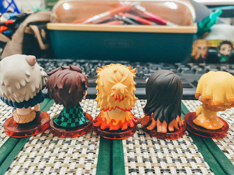 動漫周邊收藏．p-bandai 鬼滅之刃 すわらせ隊．坐姿公仔．無限列車特別篇套組