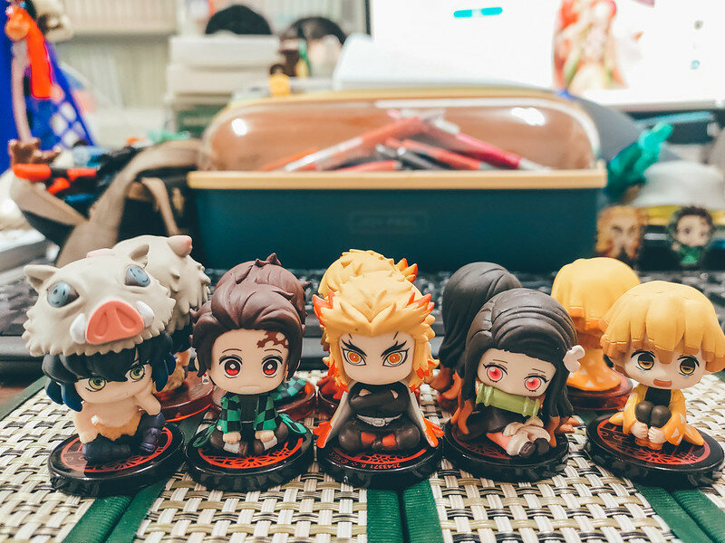 動漫周邊收藏．p-bandai 鬼滅之刃 すわらせ隊．坐姿公仔．無限列車特別篇套組