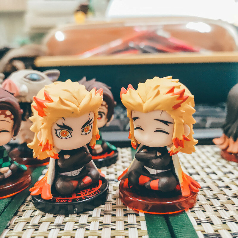 動漫周邊收藏．p-bandai 鬼滅之刃 すわらせ隊．坐姿公仔．無限列車特別篇套組