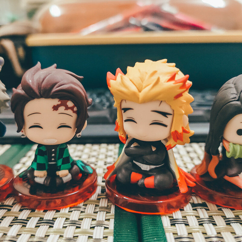 動漫周邊收藏．p-bandai 鬼滅之刃 すわらせ隊．坐姿公仔．無限列車特別篇套組