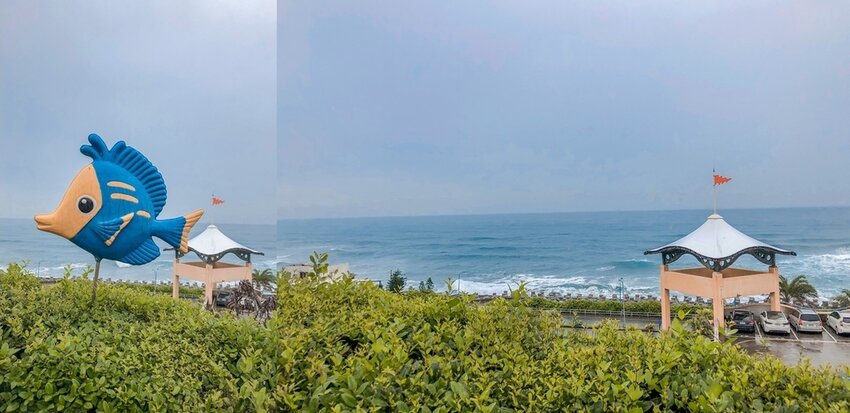 花蓮遠雄海洋公園 花蓮遠雄海洋公園入口,看得見遼闊大海