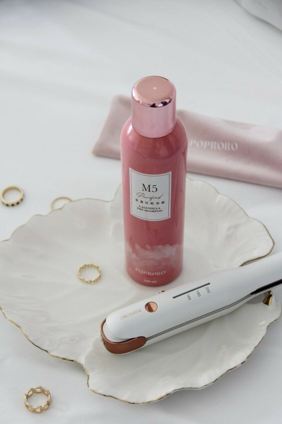 POPRORO直捲兩用無線離子夾,乾洗髮、出遊造型隨身造型師