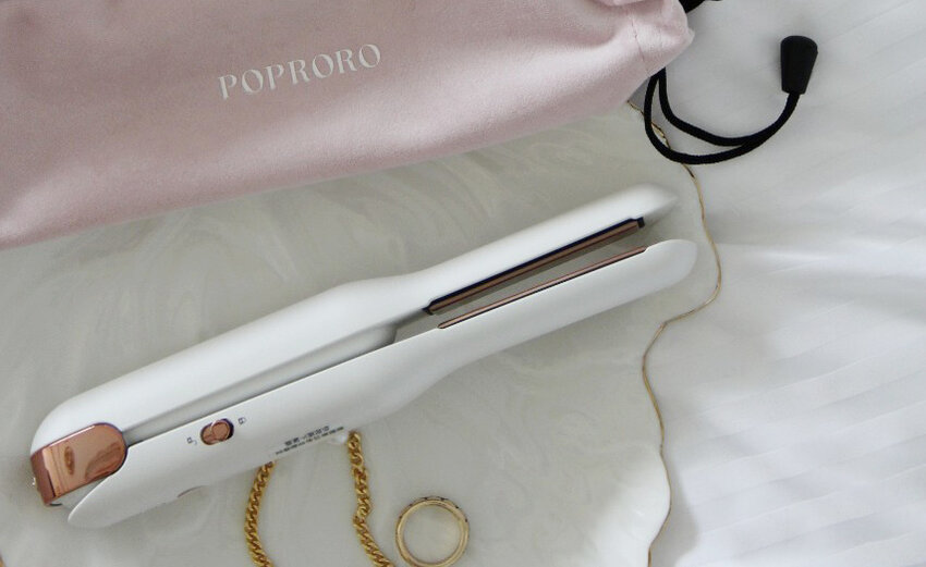 POPRORO直捲兩用無線離子夾,乾洗髮、出遊造型隨身造型師